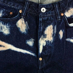 Evisu Tie-Dye Jeans W/ Printed Seagull in Indigo