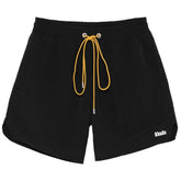 Rhude Classic Logo Swim Short In Black / White