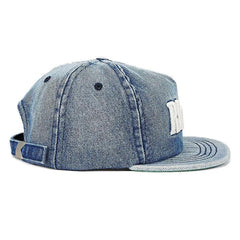 Rhude Logo Denim Hat in Oxofrd Indigo