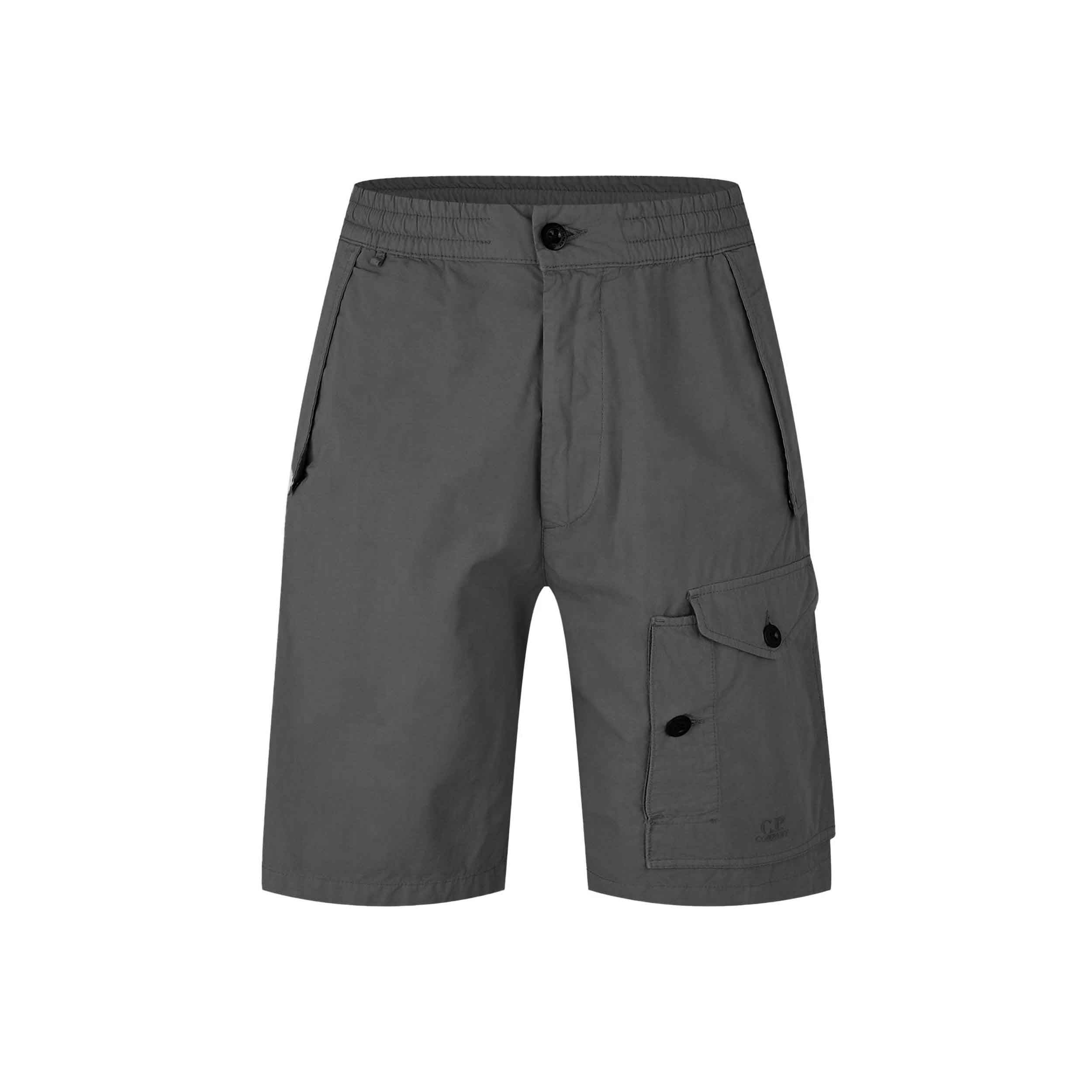 [C.P. Company] Microreps No Peach Cargo Shorts in Smoked Pearl- Grey