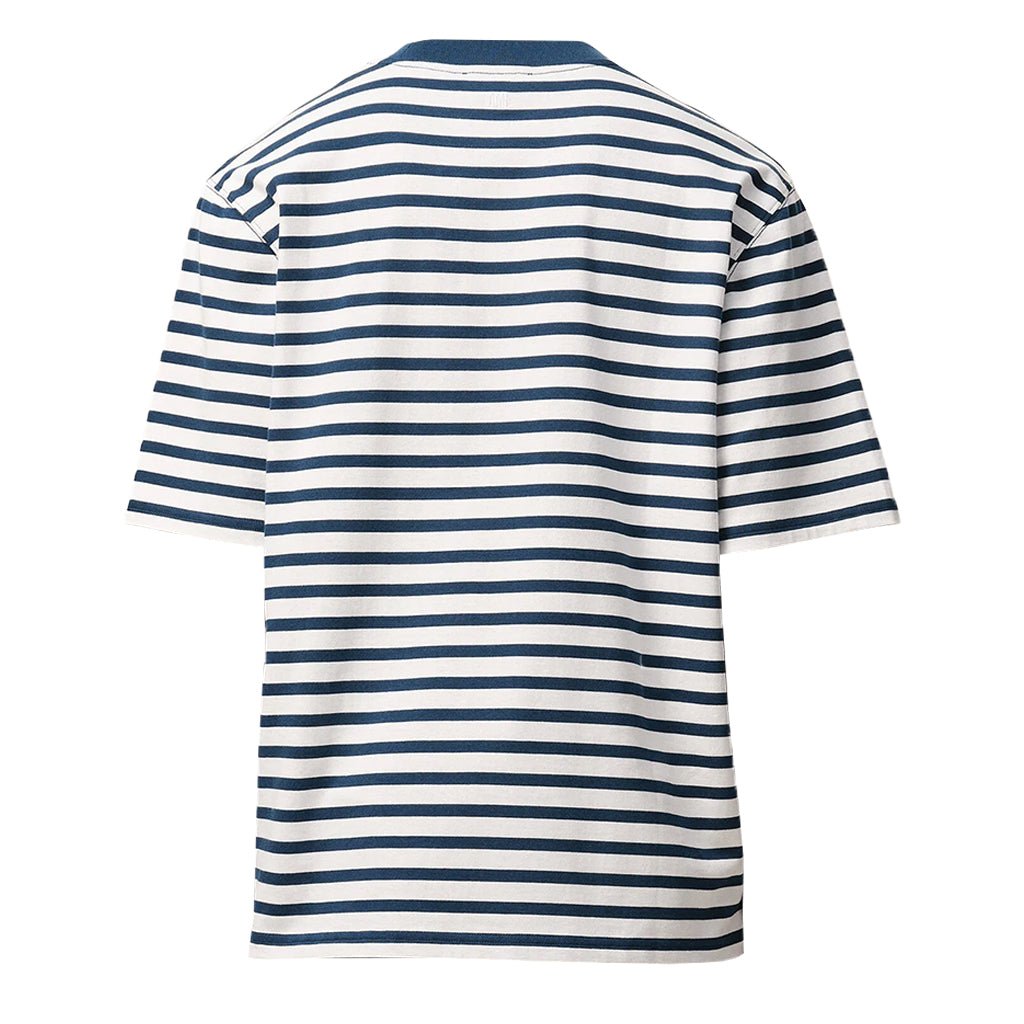[Ami Paris] Short Sleeves Boxy Fit Mariniere T-Shirt With Ami De Coeur Patch