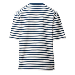 [Ami Paris] Short Sleeves Boxy Fit Mariniere T-Shirt With Ami De Coeur Patch