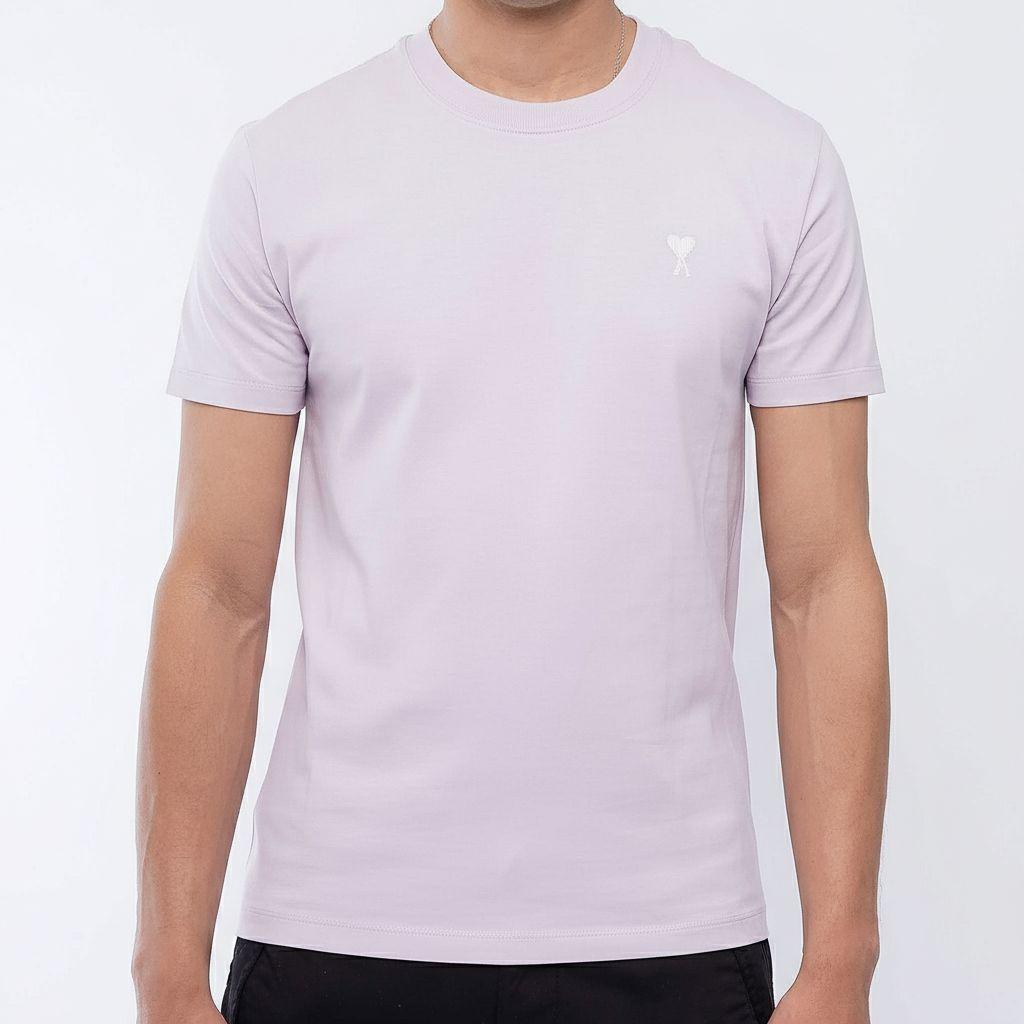 [Ami Paris] White Heart Light Cotton Classic Fit T-Shirt