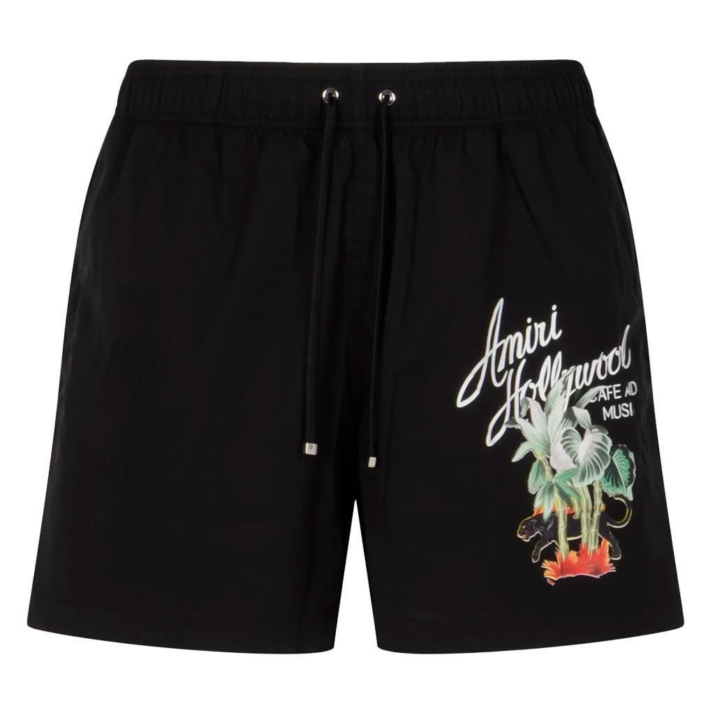 [Amiri] Hollywood Swim Trunks in Black