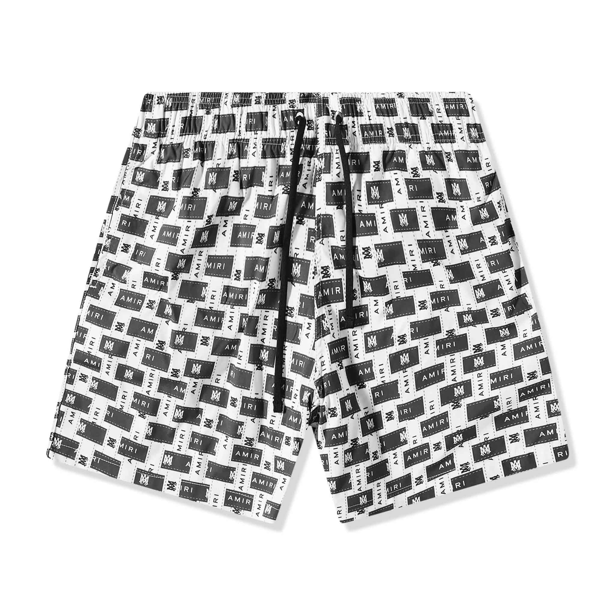 [Amiri] Interweave Swimtrunks in Black/ White