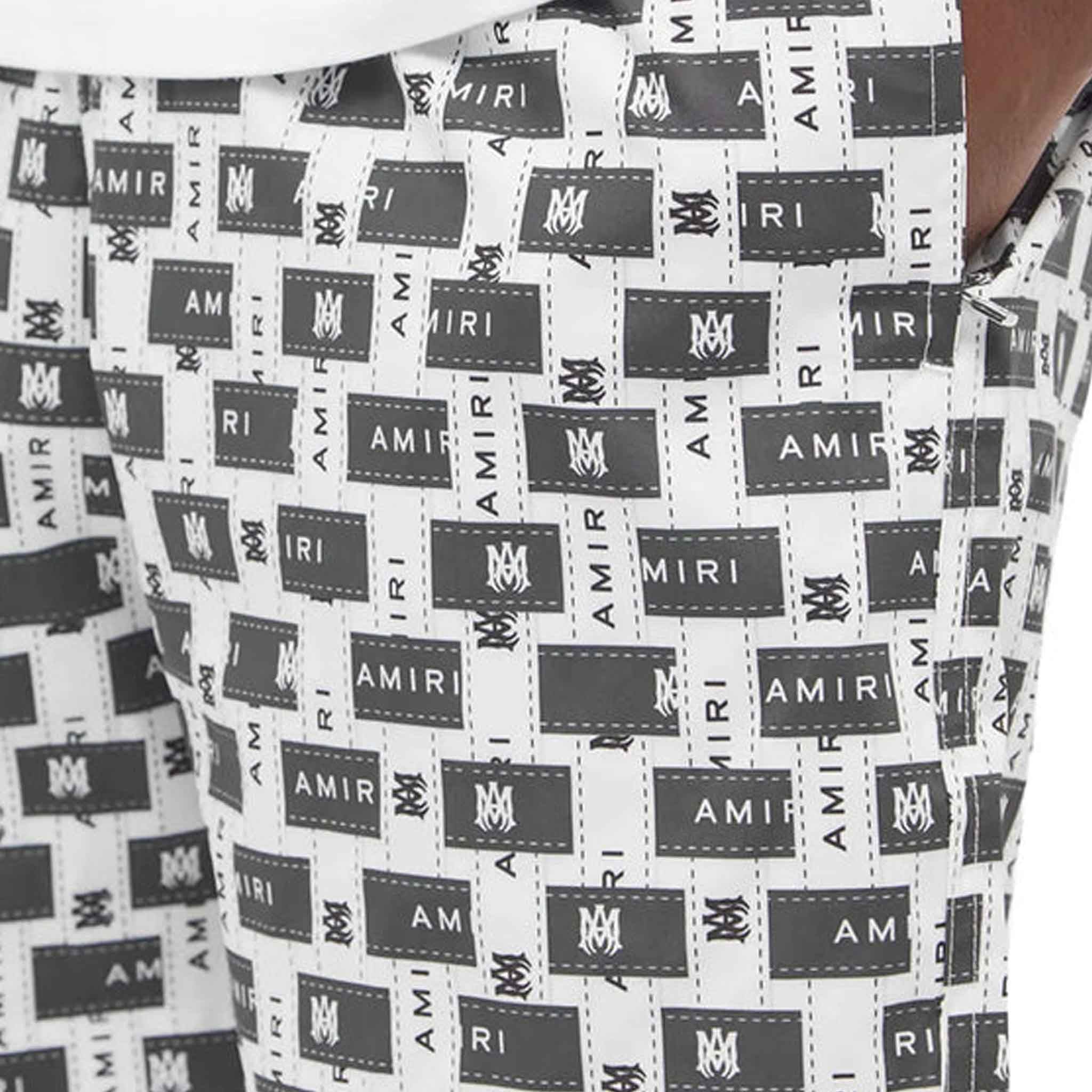 [Amiri] Interweave Swimtrunks in Black/ White