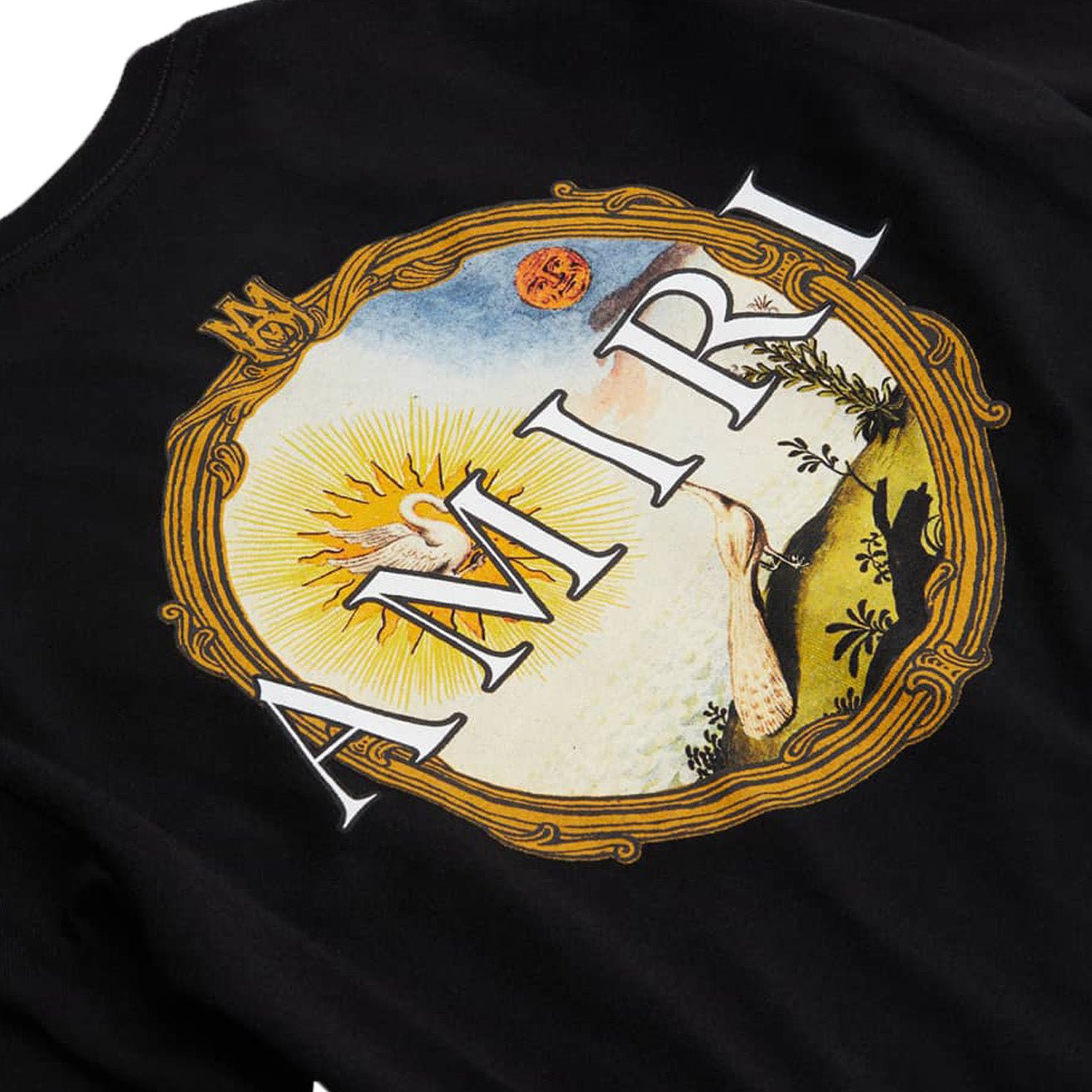 [Amiri] Landscape Frame Long Sleeve T-Shirt in Black