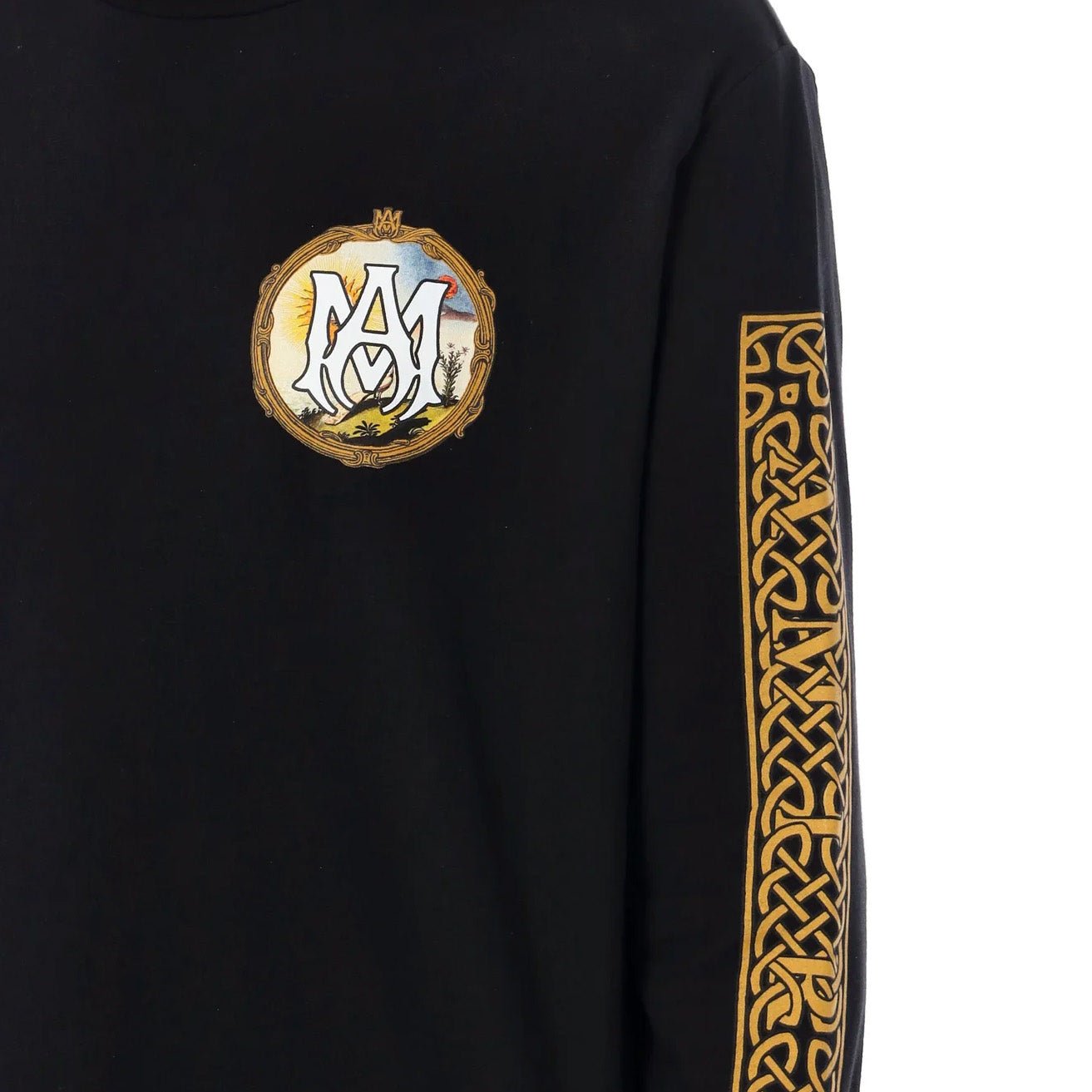 [Amiri] Landscape Frame Long Sleeve T-Shirt in Black