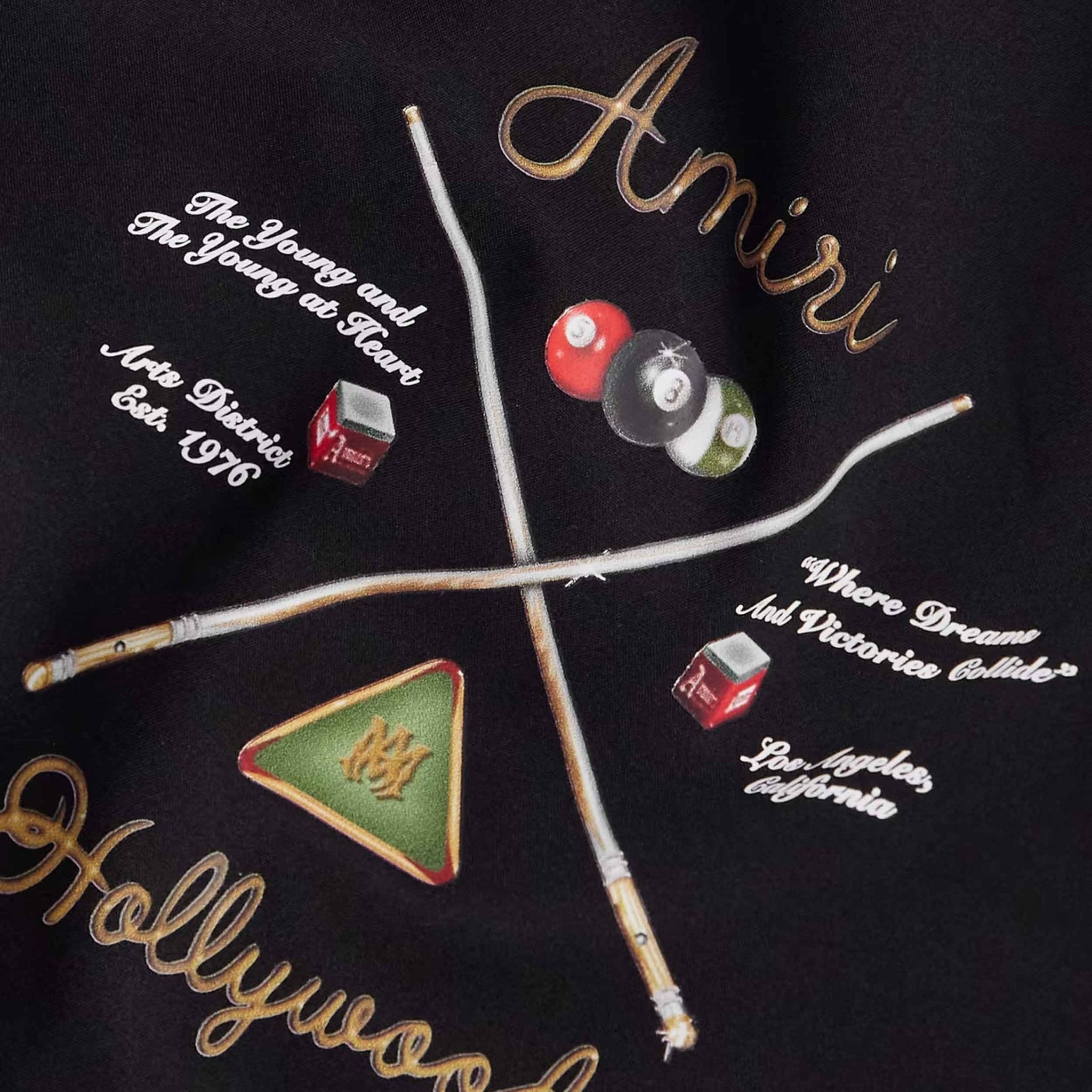 [Amiri] Pool Cue Swim Trunks in Black