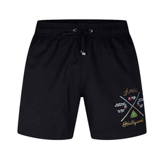 [Amiri] Pool Cue Swim Trunks in Black