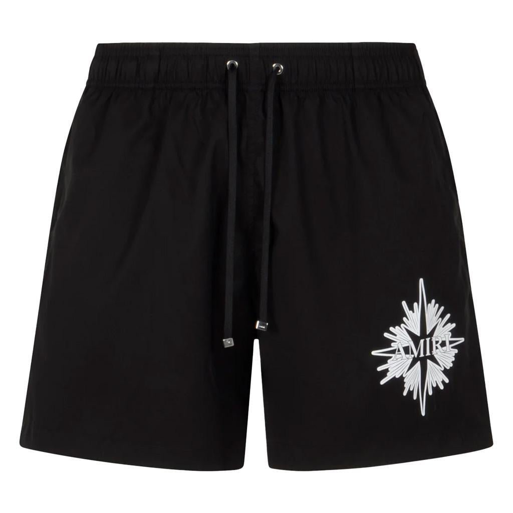 [Amiri] Starburst Swim Trunks in Black