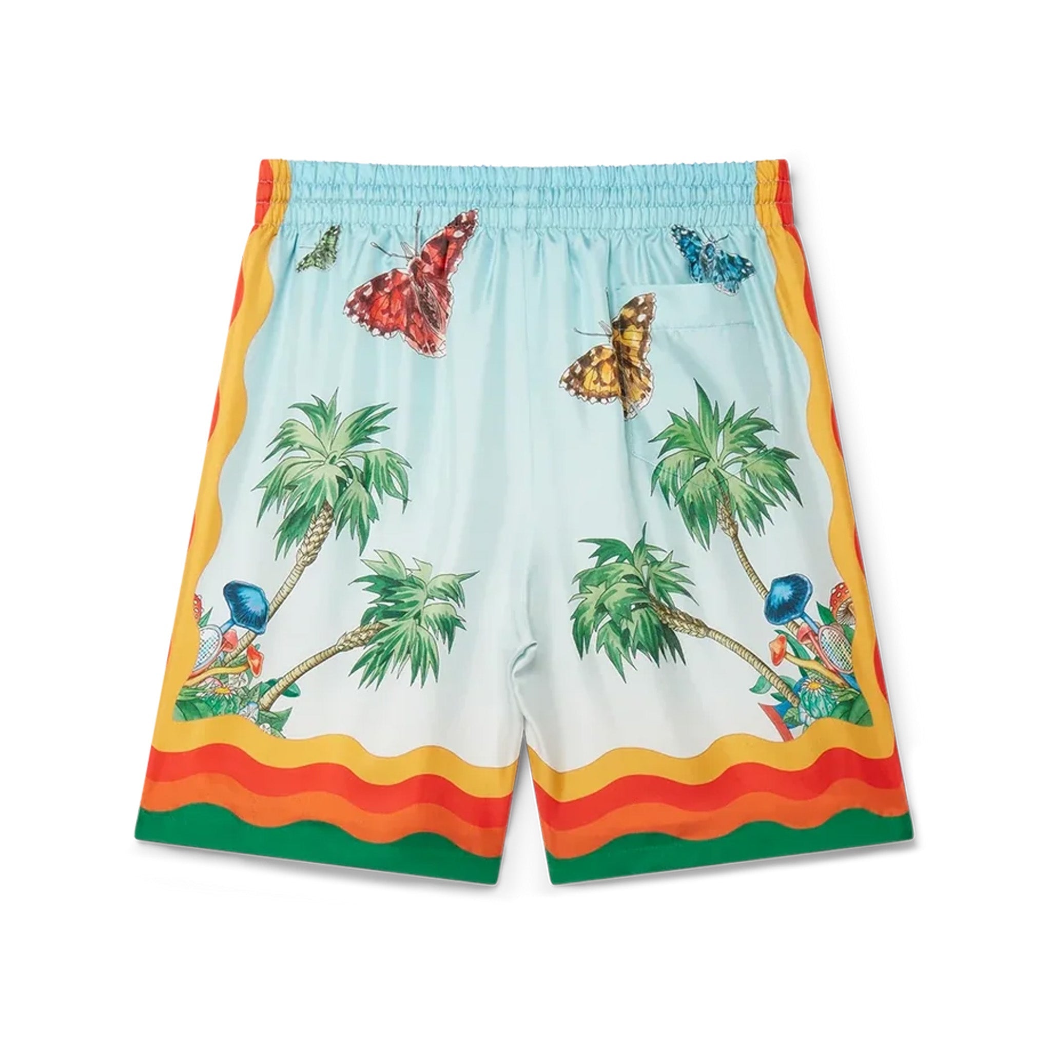 [Casablanca] Drawstring Silk Shorts Palm Springs Tennis Club