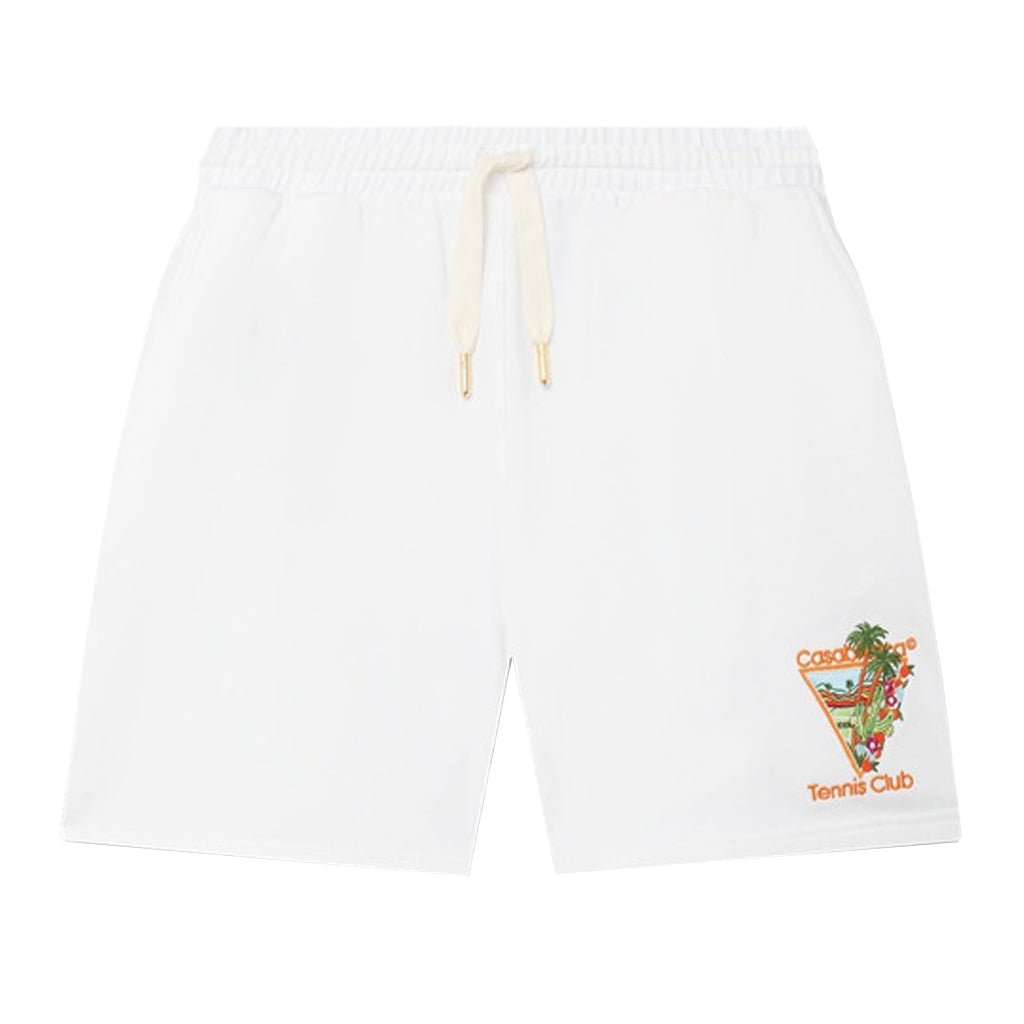 [Casablanca] Embroiderd Sweatshorts Tennis Club Icon Orange