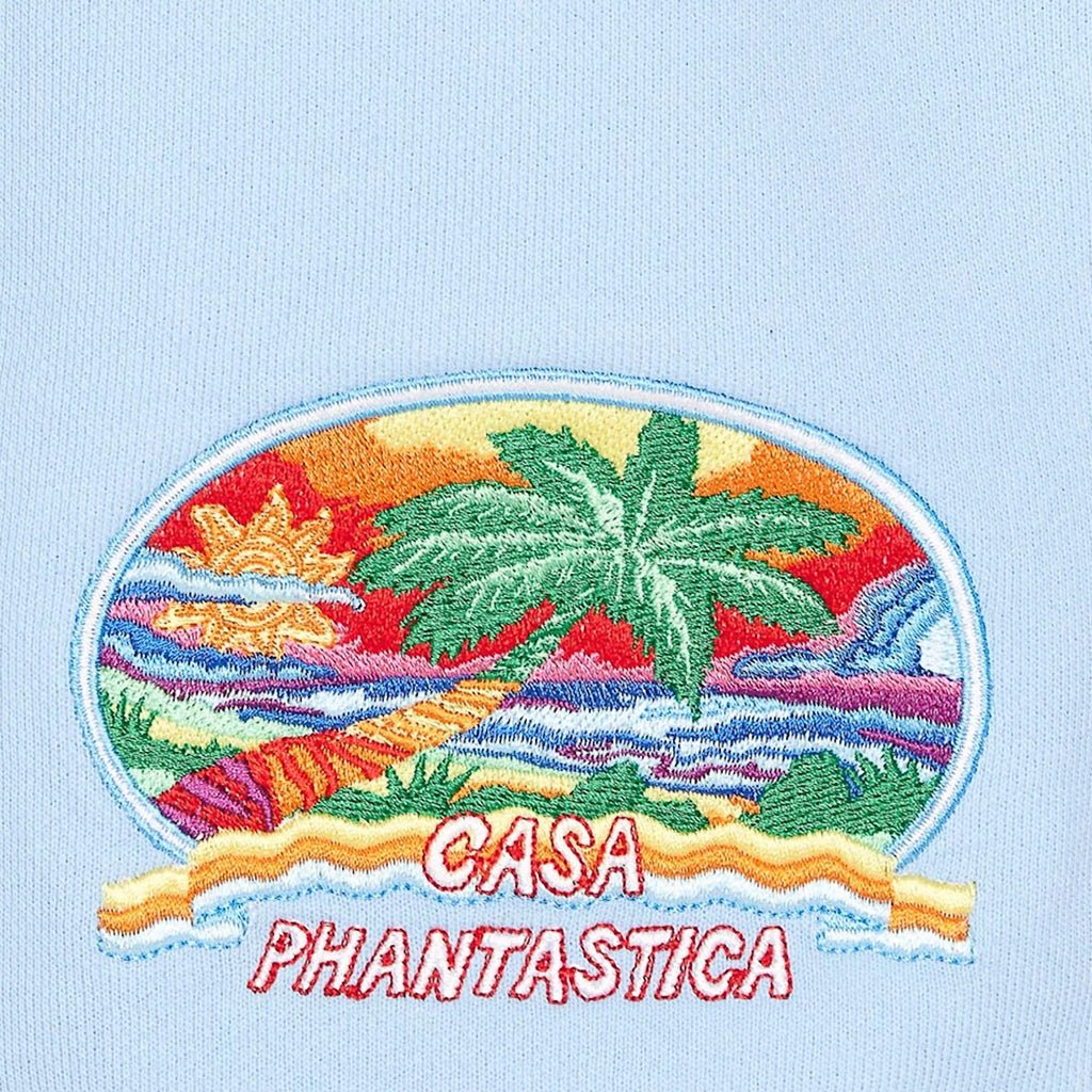 [Casablanca] Embroidered Sweatshorts Casa Phantastica