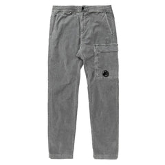 [C.P. Company] Corduroy Lens Cargos in Gunmetal