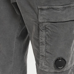 [C.P. Company] Corduroy Lens Cargos in Gunmetal