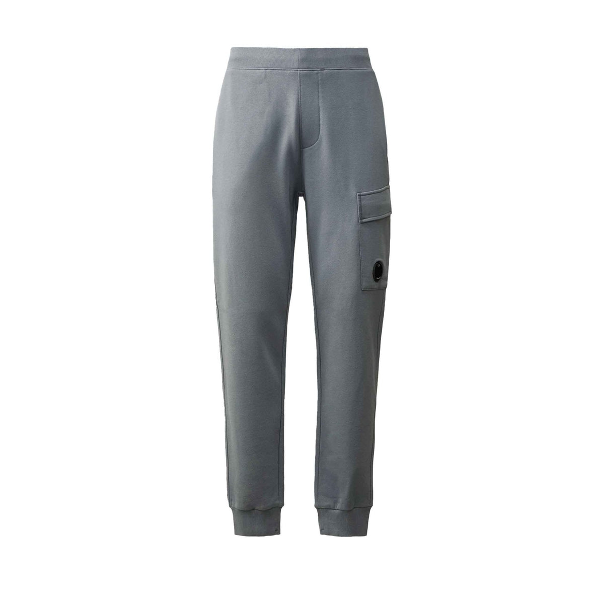 [C.P. Company] Diagonal Raised Fleece Cargo Sweatpants in Stormy Weather- Blue