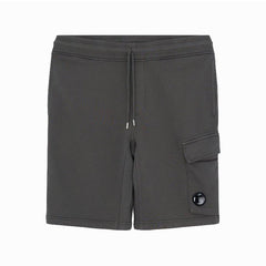 [C.P. Company] Diagonal Raised Fleece Cargo Lens Sweatshorts
