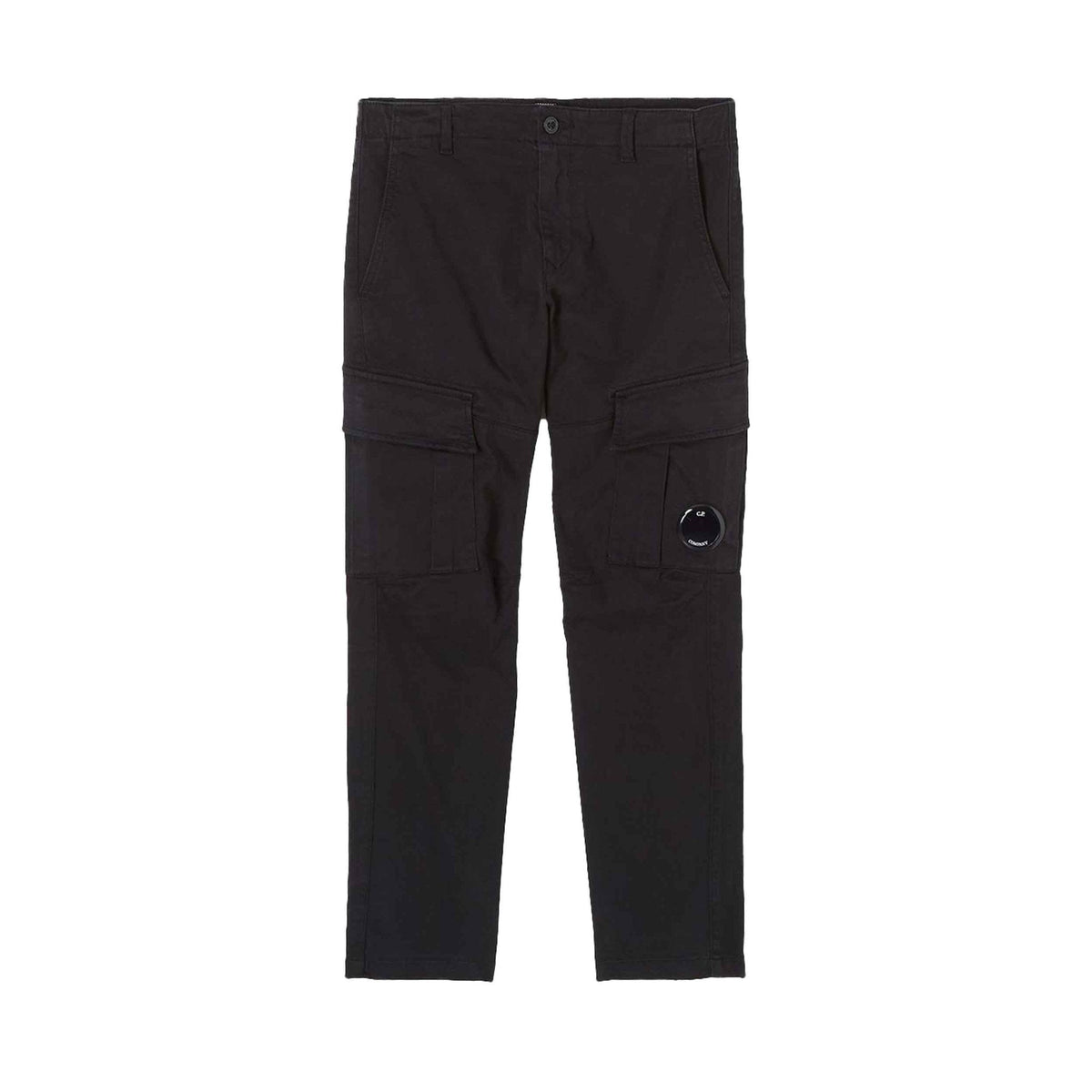 [C.P. Company] Stretch Sateen Lens Cargo Pants in Black