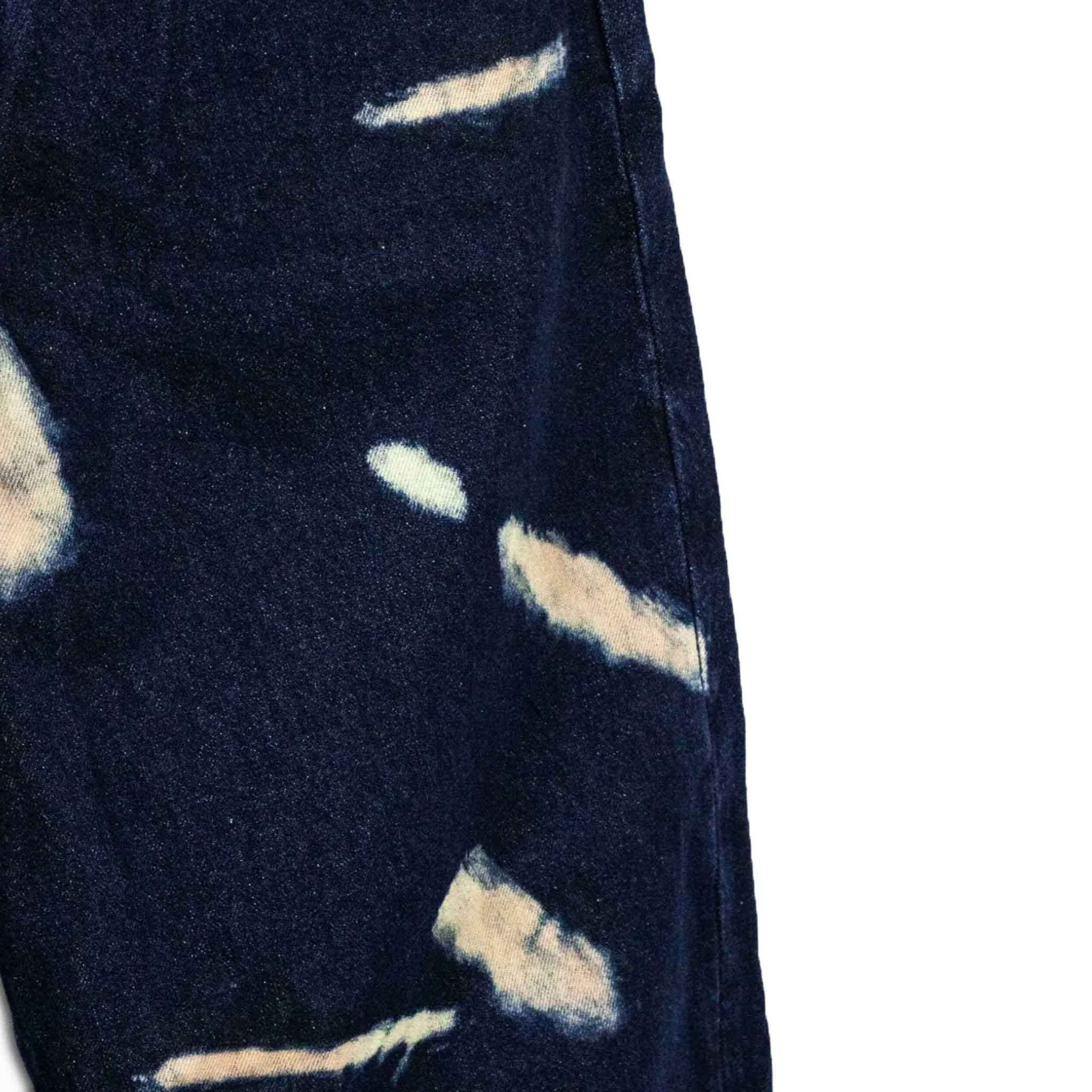 Evisu Tie-Dye Jeans W/ Printed Seagull in Indigo