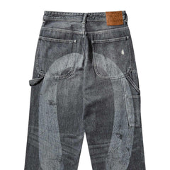 Evisu Vintage Patchwork Denim in Grey