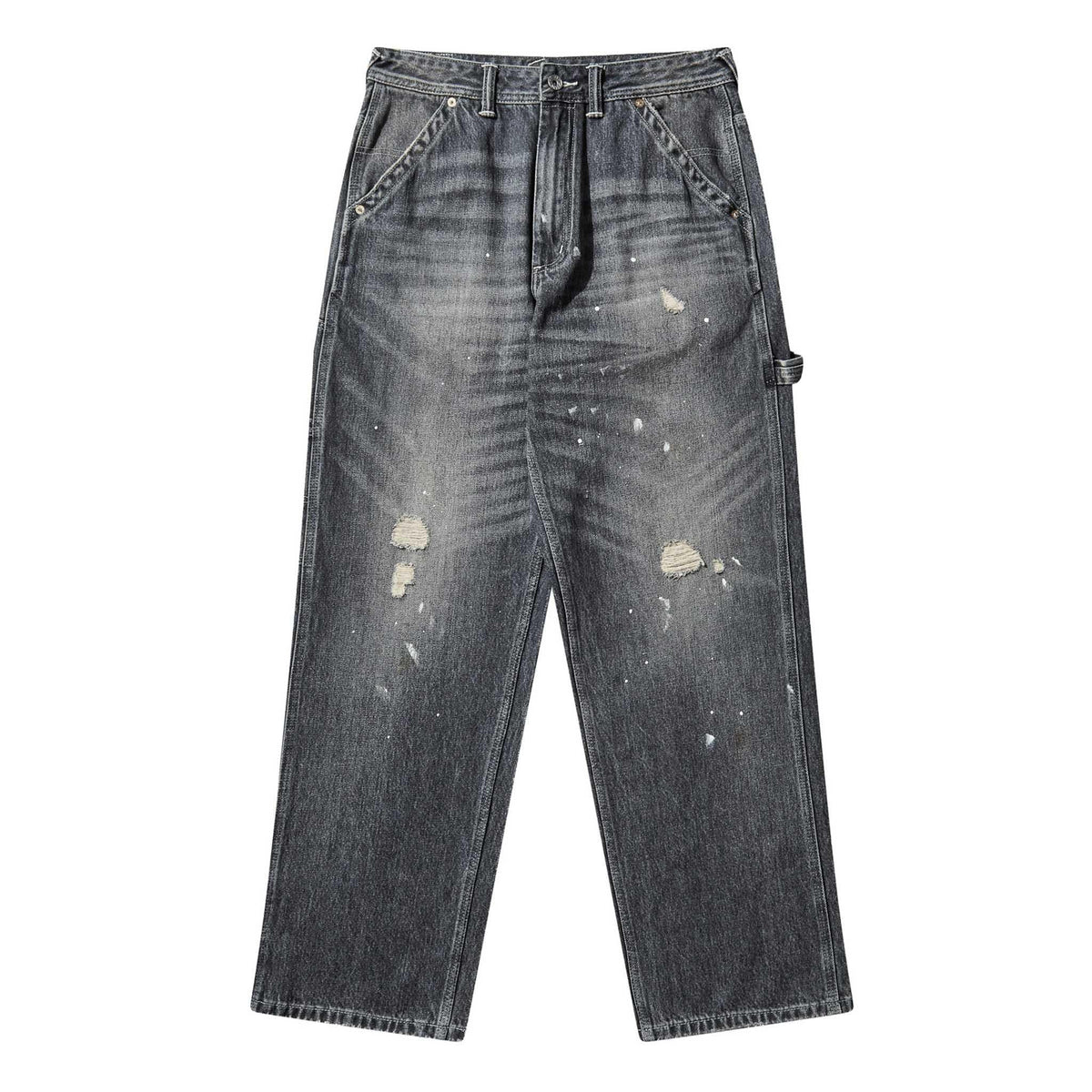 Evisu Vintage Patchwork Denim in Grey