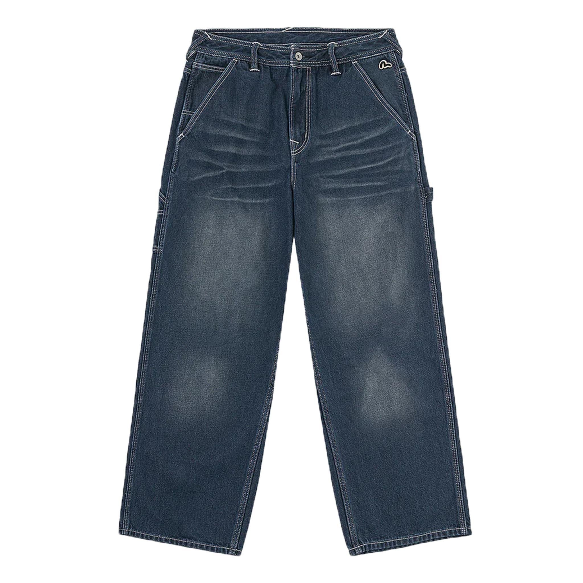 Evisu Washed Worker Pants in Indigo