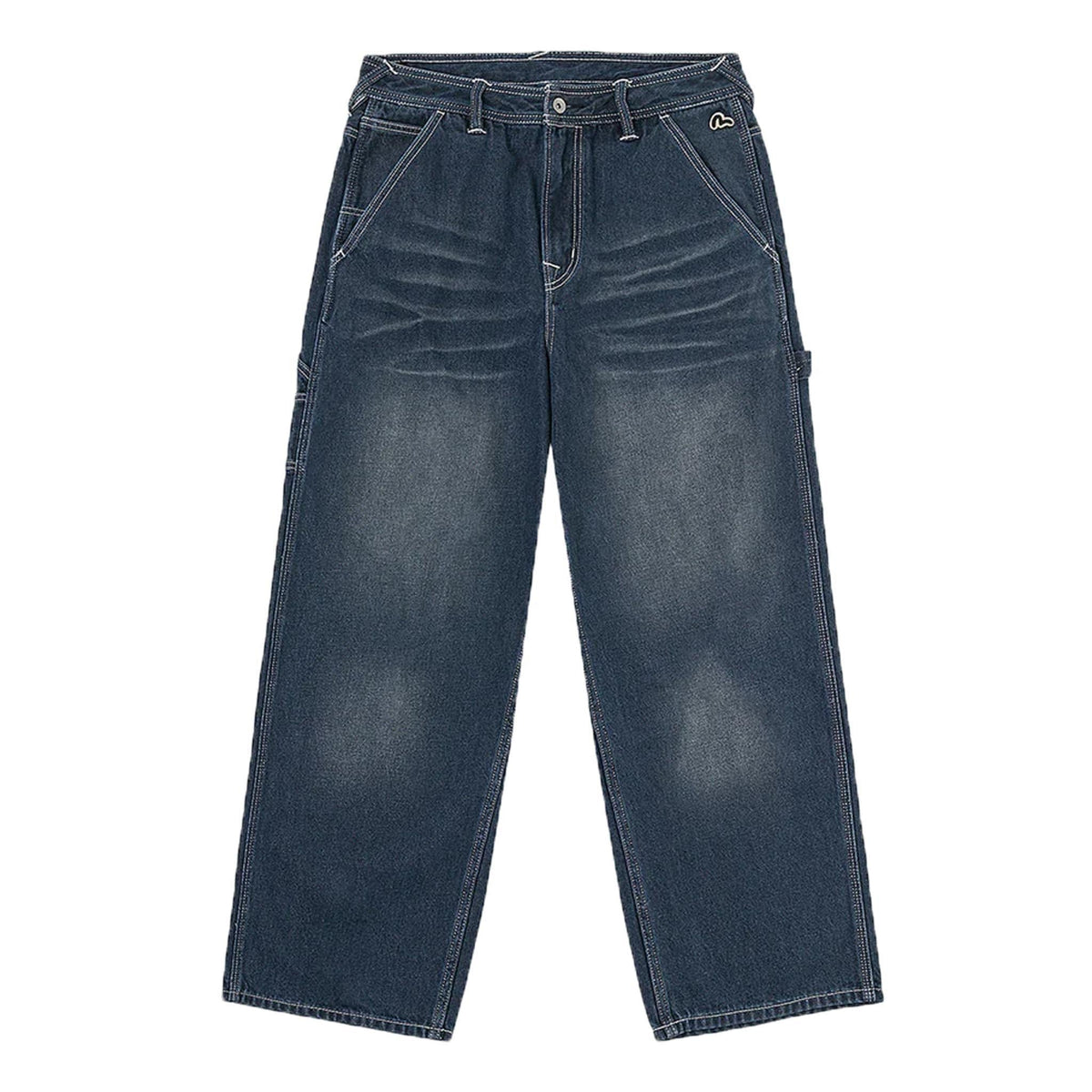 Evisu Washed Worker Pants in Indigo