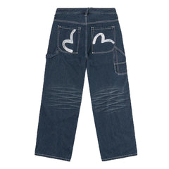 Evisu Washed Worker Pants in Indigo