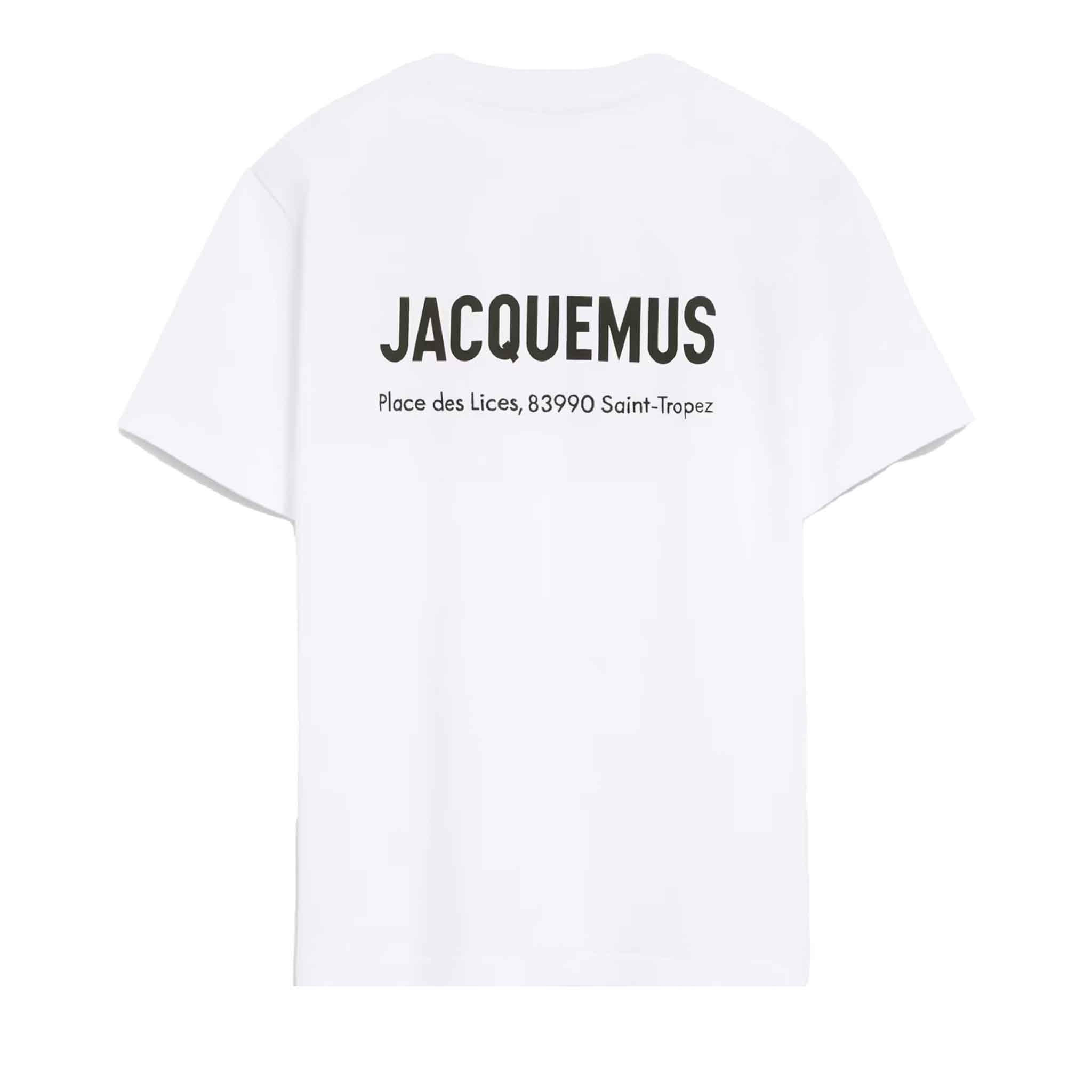 [Jacquemus] The Saint Tropez Place des Lices Address T-Shirt in White