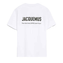 [Jacquemus] The Saint Tropez Place des Lices Address T-Shirt in White