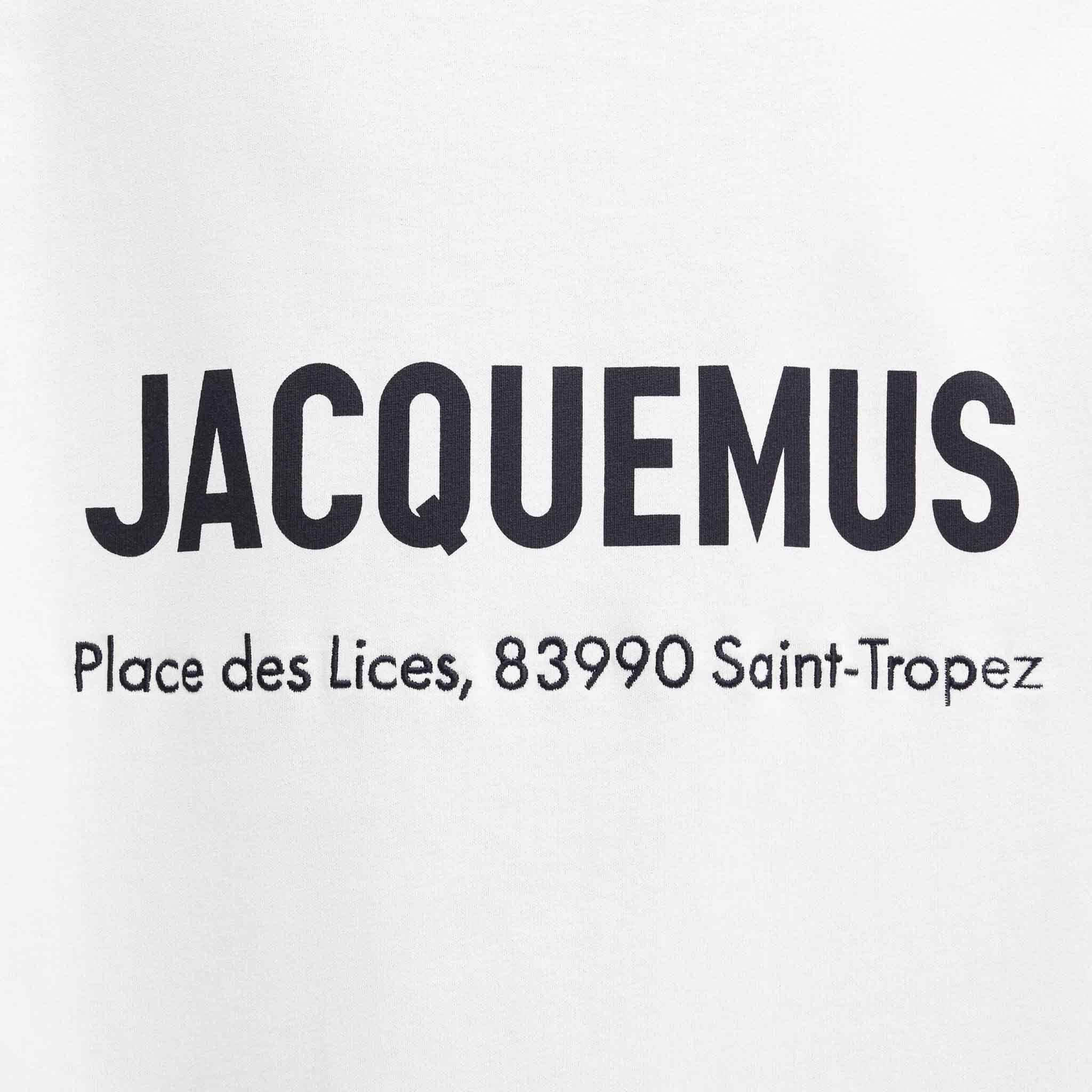 [Jacquemus] The Saint Tropez Place des Lices Address T-Shirt in White