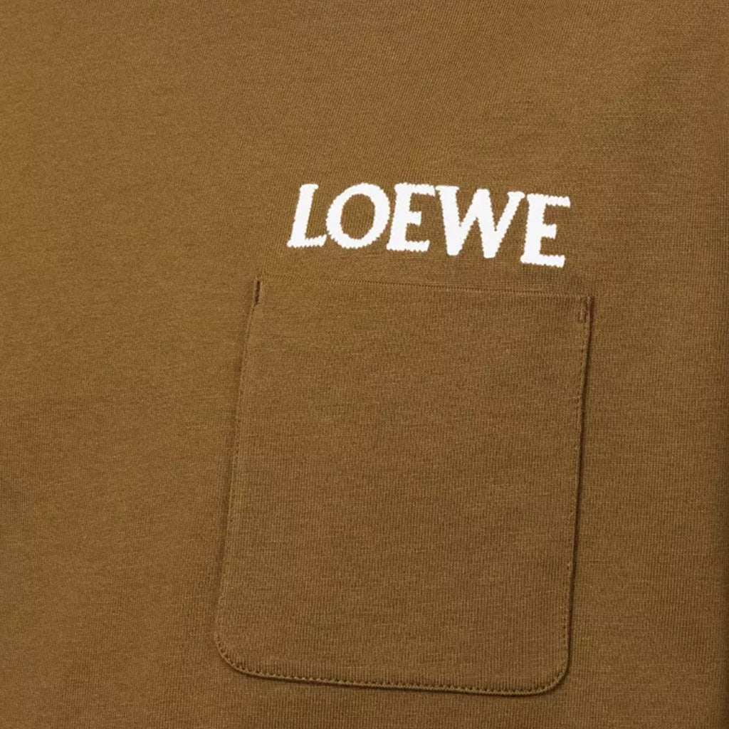 Loewe Cotton Pocket Logo Relaxed Fit T-Shirt