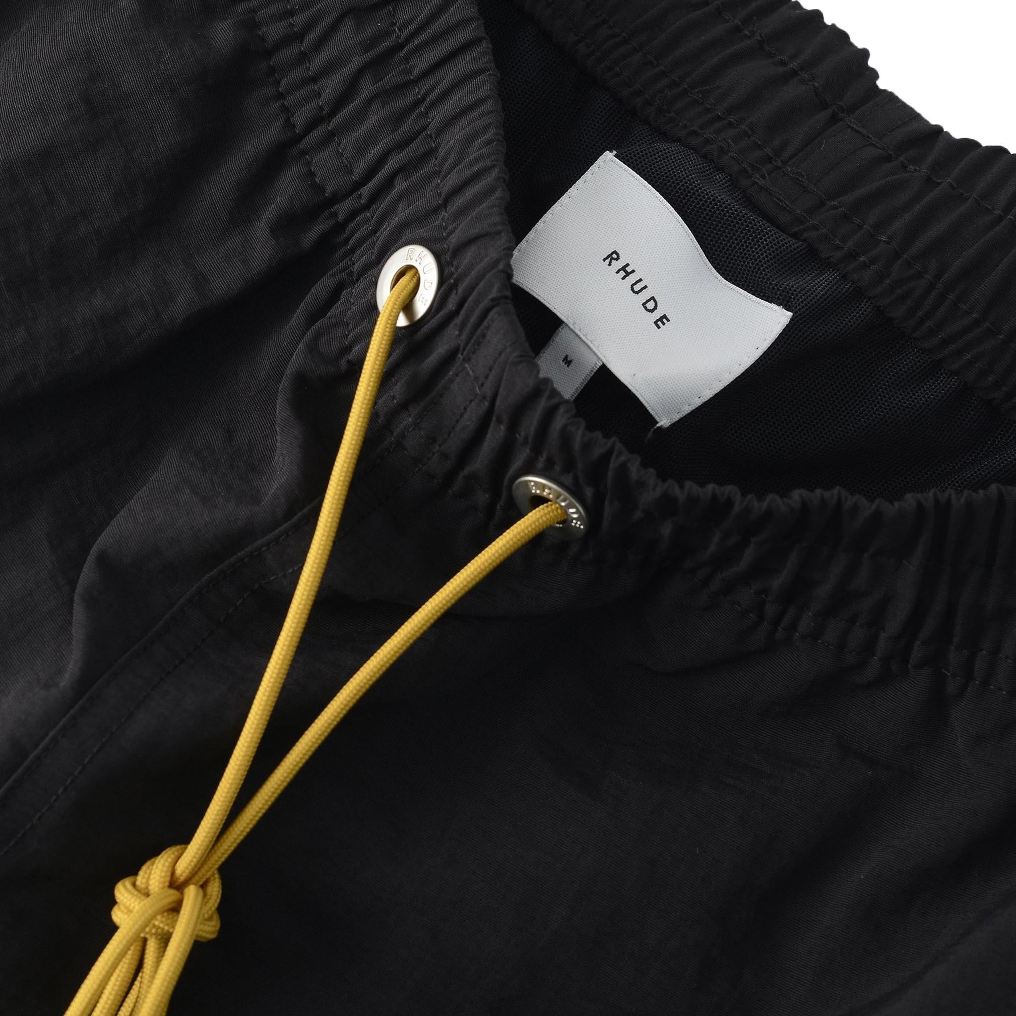 Rhude Classic Logo Swim Short In Black / White