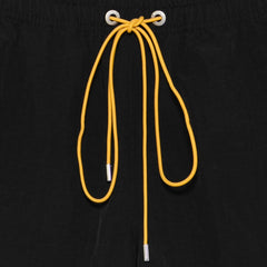 Rhude Classic Logo Swim Short In Black / White