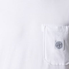 [Stone Island] Cotton "Fissato" Effect Pocket Compass T-Shirt