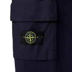 [Stone Island] Cotton Fleece Regular Fit Joggers in Navy