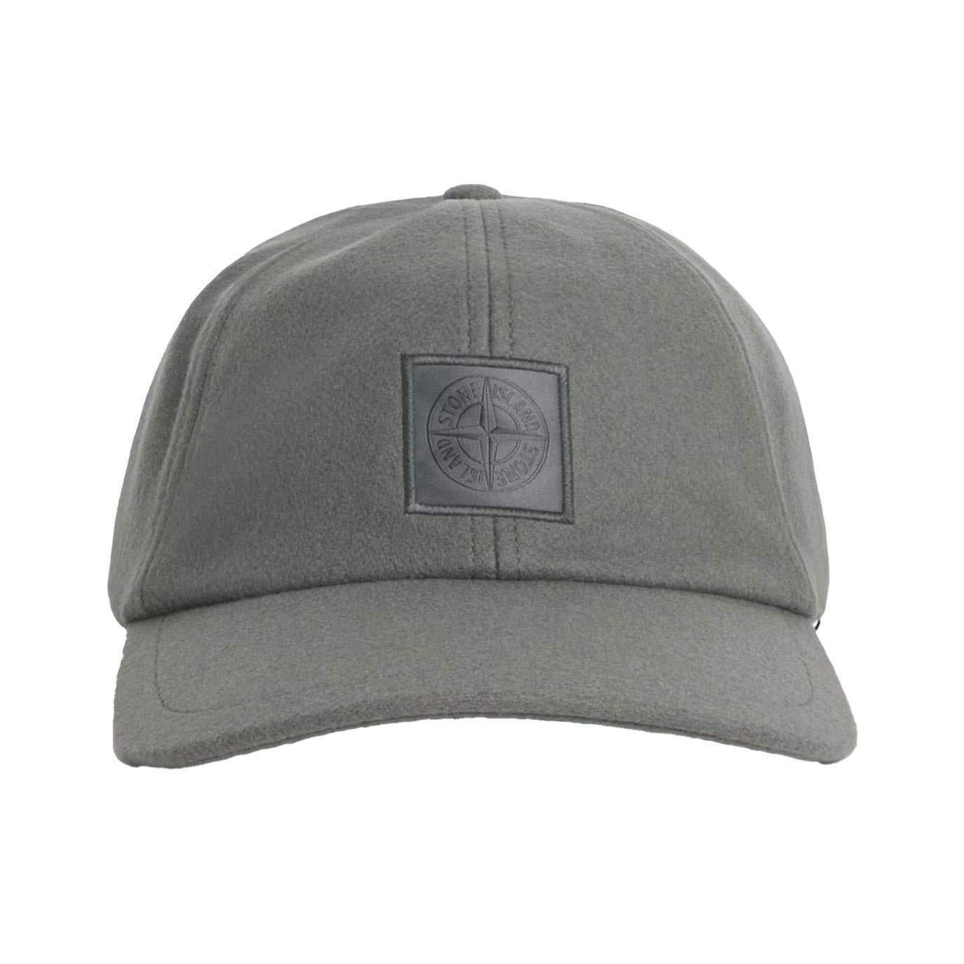 [Stone Island] Ghost Flannel Baseball Cap in Dark Grey