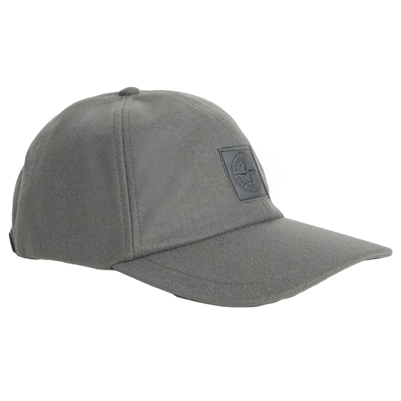 [Stone Island] Ghost Flannel Baseball Cap in Dark Grey